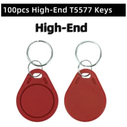 100pcs T5577 EM4305 RFID 125khz Key Keyfobs Copy Rewritable Writable Rewrite Duplicate Proximity ID Token Ring Blank Access