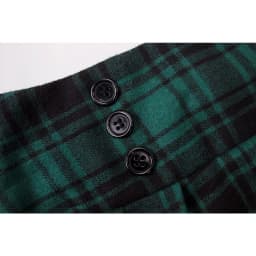 Autumn New Skirt A Line Swing Buttons Long Midi Vintage Skirt Red Green High Waist Plaid Skirts for Women Jupe 2026