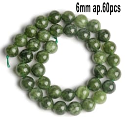 Natural Stones Green Canada Jade Beads Round Faceted Geometric Shape Loose Jewelry Beads for Making Bracelets DIY Accessories
