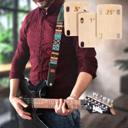 3 Pcs Electric Guitar Neck Shims Maple Plate 0.25/0.5/1 Degree Music Instruments Electric Guitar Replacement Parts