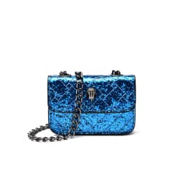 Multicolor Glitter Sequins V Diamond Quilted Mini Square Bag Ladies Eagle Head Lock Gold Metal Chain Crossbody Shoulder Handbag