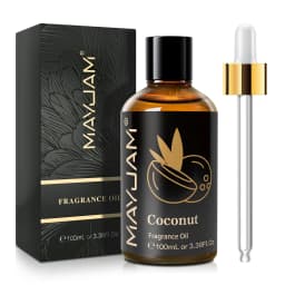 MAYJAM 100ml Fragrance Oil Coconut & Vanilla White Musk Sea Breeze Baby Powder Dragons Blood Sweet Tobacco Freesia for Aromatherapy Diffuser Humidifier Burner, Strawberry Watermelon Cherry Coconut Cranberry Fruit Essential Oil Making Candle Aromatic Spray