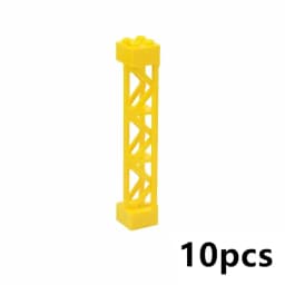 Building Block Part 10Pcs MOC Pillars Bricks 2X2X10 Support Baseplate Bridge Pillar Girder Bracket Column Toys Compatible 95347