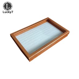 100-position Ring Tray Velvet Sponge Ring Display Box Cardboard Jewelry Storage Box Dust-proof Cover Tray