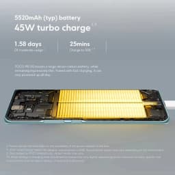 Gobal Version POCO M8 5G Smartphone 6.77" 120Hz Display Snapdragon 6 Gen 3 NFC 50MP 5520mAh 45W Charing