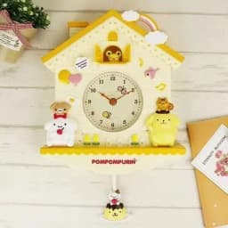 Sanrio New  Hello Kitty Kuromi My Melody Cinnamoroll Pompompurin Pochacco Clock Decoration Room Fashion Trend Cute Kawaii Anime