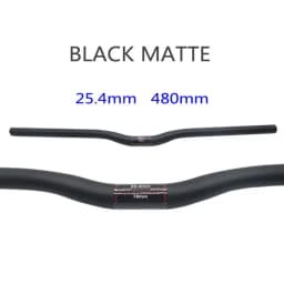 25.4 Full Carbon Handlebar Folding Bike Horizontal Handle Bar 400-700MM One-Shaped Ultralight Bicycle Straight Handlebar