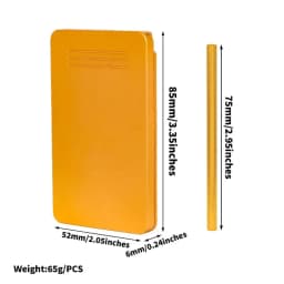High Quality 8-Compartment Metal Snuff Container Kit with Slide Lid Design Built-in Aluminum Straw Leak-Proof Snuff Storage case