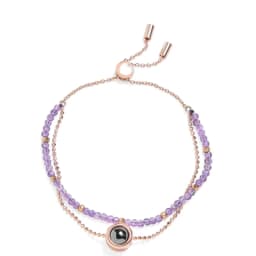 Custom Photo Projection Bracelet Personalized Crystal Natural Stone Double Bracelet For Women Gift