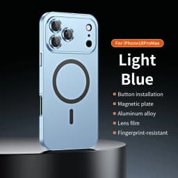 Luxurious Aluminium Magnetic Phone Case For iPhone 13 14 15 16 17 18 Pro Max Plus 17 Air Lens Glass Protective Metal Phone Cover