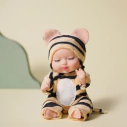 1pcs Kawaii 12cm Simulation Rebirth Dolls Toy Mini Cute Sleeping Baby Series Doll Cartoon Animal Toy for Kids Birthday Gift