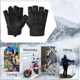 1Pair Tactical Half Finger Gloves Army Military Combat Hunting Shooting Air Gun Paintball Police Duty No Finger