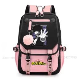 My Hero Academia Anime Print Student Backpack Lightweight Casual Daypack for Girls School Travel