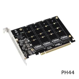 PCIE X16 NVME M.2 RAID Expansion Card PCI-E To SATA 20 Ports JMB585 Chip Adapter Card For ASUS Hyper M.2X16