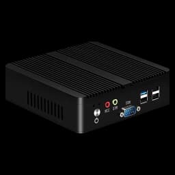 Helorpc Pfense Industrial Mini PC Inter Celeron Processor with 4XUSB HDMI VGA 2XRS232 Support Windows10/11 LINUX Deskto Computer