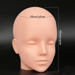 Anime Foam Mannequin Head Stable Lightweight Wig Display Stand for Jewelry Headwear Hat Display Stand Manikin Foam Head Model