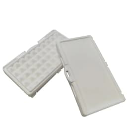 White Diamond Storage Box 3-0mm Gemstone Jewelry Display Organizer Bare Stone Packaging Cover Tray Holder Box for Show Store IGI