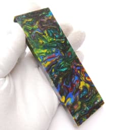 2pieces Red-Green-Blue-Yellow C-Tek Mix Resin Material for DIY Knife Handle Making Material Plate Compound Handmade Material
