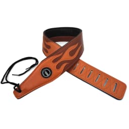 YUEKO Lightning Pattern/Flame Guitar Strap Adjustable Length Strap for Acoustic/ Electric Guitar/Bass Available in Multicolor