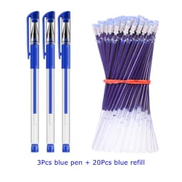 5/23pcs/set Gel Ink Pen Fine Point Gel Pens Refill Ballpoint Pen 0.5mm for Japanese Office School Cute Kawaii Stationery Supply