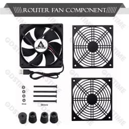 Gdstime 120MM USB Fan 140mm DIY Router Fan DC 5V Laptop Cooling Fan 92/80MM Fan Radiator Fan Ball TV Box Fan With Fan Controller