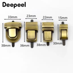 2/4Pcs Metal Bag Lock Buckles Twist Turn Lock Snap Clasp for Handbag Purse Closure Replacement Repair DIY Hardware Accessories