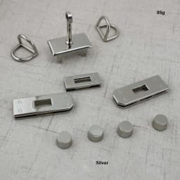 1-5Sets Metal Rectangle Eyelets Locks Hanger Panel Woman Bags Handbags Purse Hardware Clasp Closure Twist Locks DIY Accessories