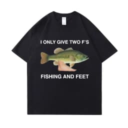 Buy A Man Eat Fish He Day Teach Fish Man To A Lifetime Funny Meme T Shirt Unisex Casual Cotton T-shirt Men Cotton Oversized Tees