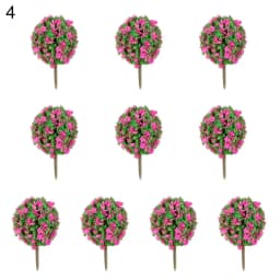 10pcs Plastic Artificial Miniature Flower Tree Scenery Railroad Decoration Building Landscape Model Accessories