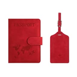 Custom Name Passport Holder Luggage Tag Gift Box Fashion DIY Travel Accessories Dropship Wholesale Engrave Logo Travel Wallet