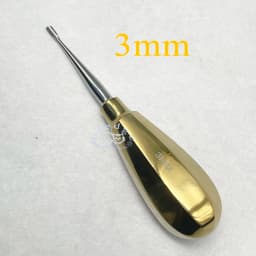 Pet Dental Instruments Feline Canine Dental Elevators with Auxiliary Wing Short Handle Straight Root Elevators Oral Examination