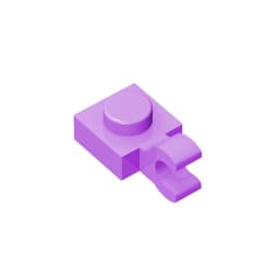 Gobricks GDS-813 PLATE 1X1 W/HOLDER VERTICAL compatible with lego 6019 61252 children's toys Assembles Building Blocks Technical