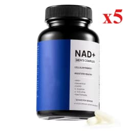 NAD+ Men’s Complex 1000mg Boost Stamina & Blood Flow with L-Arginine CoQ10 & Resveratrol Fight Fatigue Vegan Formula 60 Capsules