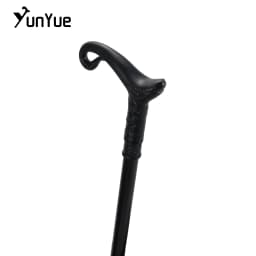 Matte Black Curve Line Type Walking Cane Lady Fashion Decorative Walking Stick Gentleman Vintage Elegant Cane Cosplay Props 93cm