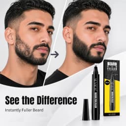 Beard Filling Pen Kit Beard Enhancer Brush Beard Coloring Shaping Tools Waterproof Black Brown Hair Pencil Man Cosmetic
