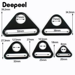 10Pcs Deepeel 20-50mm Metal Triangle Ring Belt Buckle Bikini Adjust Clasp Hook Clasps for Bra Strap Bag Webbing DIY Accessories