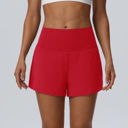Women's Summer Loose Running Shorts 2-in-1Quick Dry Athletic Yoga Gym Shorts with Pockets Yoga Fitness Sports Shorts