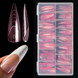 150pcs French Line Nail Form Insert Capsule Ongle Reverse Popits Dual Top Form Extended Nail Dual Form Tips for Salon