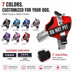 Nylon Reflective Dog Harness Personalized Breathable Dog Harness With ID Name Tag Pet Harness for Small Medium Large Dogs