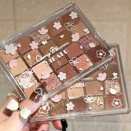 DIKALU Evening Cherry Dance Eyeshadow Tray 20 Color Large Plate Pearl Matte Bright Milk Tea Color Affordable Spring