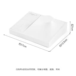 Pure WhiteJewelry Exhibitor Props Bracelet Earring Frame Wiredrawing Table Jewelry Tray Necklace Earring Ring Jewelry Display