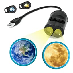 Double lens USB Galaxy Lamp Projector Led Newest Globe Star Moon Night Light for Home Decoration Room Decor Wall Lighting Gift
