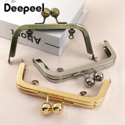 1/2/5Pcs Deepeel 14cm Smooth Metal Bag Handle Frame for Women Handbag Kiss Clasp Bracket DIY Hardware Purse Accessories