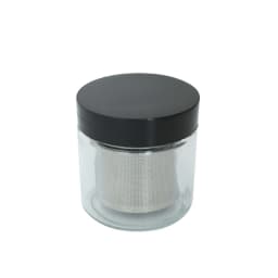 E0BF Diamond Washing Cup Cleaning Glass Jar Bottle with Metal Sieve Cleaner