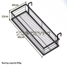 Flower Pot Organizer Storage Basket Rack Hanging Rack Closet Holders Balcony Rail Planter Shelf Fence Railing Flower Pots Holder