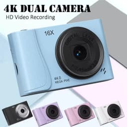 COOL DIER 4K Digital Camera 16x Zoom Camcorder 24 Million Pixels Compact Cameras Auto Focus for Kids Adult Beginners Photograph