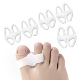 1/2/3/4Pairs Gel Toe Separator Toe Protector to Correct Bunions and Restore Toes to Their Original Shape for Women Men Spacers
