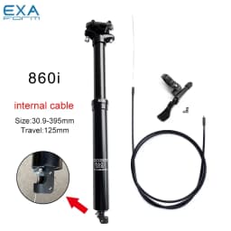 KS EXAForm 860i 30.9 31.6mm Hydroyl Seat Post Height Adjustable Seat Tube Dropper Internal Cable Remote with Suspension