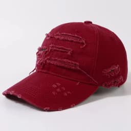 New Ripped Rimmed Baseball Hats for Men and Women Old Curved Brim Caps Personalized Casual Shade Outdoor Sunscreen Hip Hop Hats