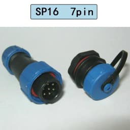 SP16 Waterproof Circular Socket Connector IP68 Rated with 2 to 9 Pins Essential for Low Frequency Applications